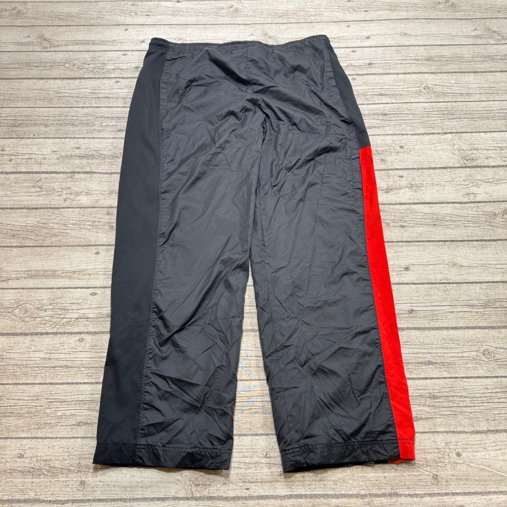 Vintage Nike Track Pants Men's XL Black Mesh Lined Windbreaker Athletic Joggers